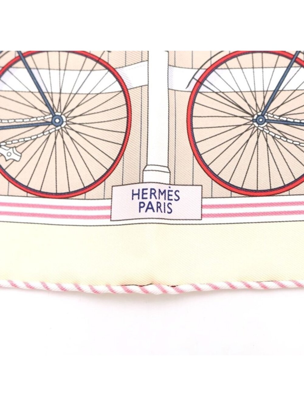 Hermes Petit Carre les Becanes Silk Scarf Ivory - Picture 2 of 6